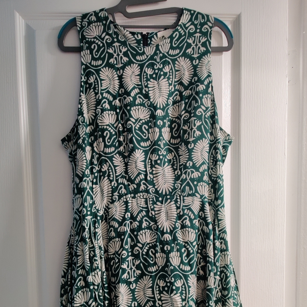 H&M Tropical Green Dress